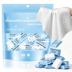 Compressed Towels, Large Size Disposable Face Compressed Towel, 30 PCS Ultra Soft Portable Washcloths Tablets Reusable for Travel, Camping, Hiking, Sport, Beauty, Home Hand Cloths, Outdoor