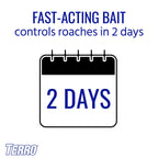 TERRO T502 Ready-to-Use Indoor Roach Bait Roach Gel Killer - Kills German, American, and Oriental Roaches - 3 oz