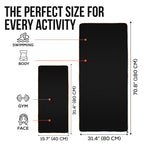 Small Microfiber Gym Towels for Men and Women Active Sports (32" L x 16''W)-Lightweight Quick Dry Gym Towel for Sweat-Workout Towels Ideal for Yoga, Camping, Running, and Outdoor Activities