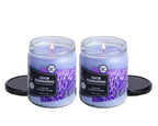 Lavender 2 Pack Odor Eliminating Highly Fragranced Candle - Eliminates 95% of Pet, Smoke, Food, and Other Smells Quickly - Up to 80 Hour Burn time - 12 Ounce Premium Soy Blend
