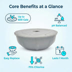 BFJOG Hot Tub Cartridges Replacement for Frog Ease Floating System Up to 600 Gallons & Supports Less Chlorine Use (4-Packs)