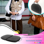 masteymoh Small Foldable Seat Cushion 0.9-Inch Thick, 14 x 9.6 Inches Portable Cooling Gel Seat Cushion for Pressure Relief, Light Seat Cushion for Travel seat Cushion, Foldable for Easier Storage