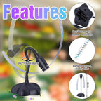 4 Pack Fly Fans for Tables, Fly Repellent Fan for Outdoor Indoor, Table Fans to Keep Flies Away with Holographic Blades for Picnic