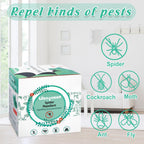 8 Pack Spider Repellent Pouches for House Indoor, Spider Deterrent Peppermint Oil and Lemongrass Formula Spider Repellent Bags, No-Toxic Stay Away Spider