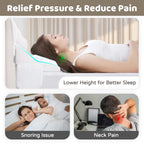 Selectico King Size Bed Wedge Pillow for Headboard, Mattress Wedge Gap Filler for Better Sleep Height, Triangle Pillow Wedge Filling 0-5" Headboard Gap, Wedge Pillow for King Bed Headboard(76"x10"x6")