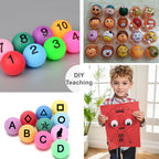 Ping Pong Balls 12 Pack: 40mm 3 Star Colored ABS Plastic High Bounce for Kids Cat Table Tennis Enthusiast - Yard Practice Game (Pack of 12 - Multicolour)
