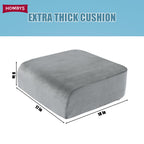 HOMBYS Extra Thick Seat Cushions for Office Chair,Adult Booster Seat for Car,Memory Foam Car Cushion for Height,Chair Cushions for Elderly Wheelchair,Desk Chair Seat Cushion (Dark Grey)