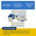 FROG @Ease Floating System for Hot Tubs - Quick & Easy Self-Regulating Hot Tub Sanitizer - Hot Tub Maintenance System with Sanitizing Minerals & SmartChlor Technology - 4 Month Bundle+