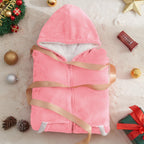 JOYWOO Pink Wearable Blanket Hoodie, Oversized Birthday Gifts for Girlfriend, Hooded Blanket Christmas Gifts for Girls Women, Cozy Fuzzy Sherpa Sweatshirt Blanket with Giant Pocket and Zipper, Pink