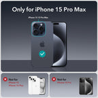 ESR 3 Pack for iPhone 15 Pro Max Privacy Screen Protector, Anti-spy Tempered-Glass Privacy Screen Protector, Micro-curved Edges, Case Friendly