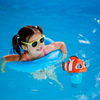 MKLZ Chlorine Floater, Floating Pool Chlorine Dispenser, Fits 1 and 3 Inch Tablets & Bromine Holder for Large/Small Pools, Hot Tub, Spa - Clown Fish