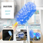 60 Count 360 Dusters Refills for Swiffer Duster with 2 Upgrade Hands