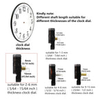 TIKROUND Youngtown 12888 Quartz DIY Wall Clock Movement Mechanism DIY Repair Parts Replacement Fit Dials up to 40 cm（15.7 Inches ） in Diameter.