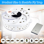 Electric Fly Trap Fly Trap Pest Device Gnat Flying Insect Trap Automatic Indoor Fly Trap Fly Catcher Pest Control Traps Pest Reject Control Catcher Insect Repellents Tools for Patios Ranch (2 Pcs)