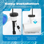 Malictele Flow Switch, GLX-FLO-RP for Hayward Goldline Aquarite Salt System Metal Pool Flow Sensor Suitable Hayward Salt Cell and Chlorine Generator with 15ft Cable