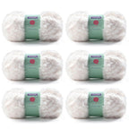 6 Skeins Faux Fur Yarn Soft Fluffy for Crocheting - Chunky Fuzzy Yarn for Crochet Amigurumi, Hat, Shawls, Total Length (71x6) Yards (Cream)