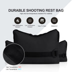 Outdoor Shooting Rest Bags - Target Sports Bench Rest with Front & Rear Support SandBag Stand Holders for Gun Rifle Shooting Hunting Photography - Black