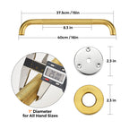 Grab Bars for Shower, 2 Pack 16-Inch Anti Slip Shower Handles for Elderly, Safety Shower Grab Bar, Stainless Steel Handicap Grab Bars for Bathroom,Toilet (Gold, 1" Diameter)
