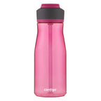 Contigo Ashland 2.0 Leak-Proof Water Bottle with Lid Lock and Angled Straw, Dishwasher Safe Water Bottle with Interchangeable Lid, 32oz Dragon Fruit
