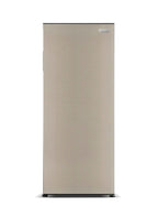 Frigidaire 10 Cu. Ft. Upright Convertible Fridge/Freezer, Reversible Door, Removable Glass Shelves, Adjustable Controls, Platinum Finish