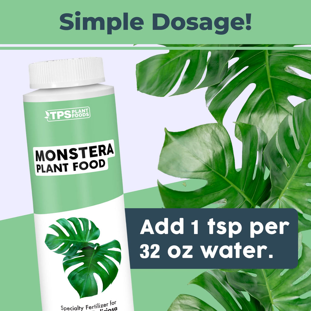 Monstera Plant Food for Monsteras and Philodendrons, Tropical Houseplant Liquid Fertilizer 32 oz (1 Quart)
