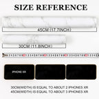 Glossy Marble Contact Paper Granite White/Grey Kitchen Countertop Cabinets Furniture Refurbishment Wall Paper Thick Removable Wallpaper Peel and Stick Wall Decor Vinyl Wrap 11.8"x78.7"