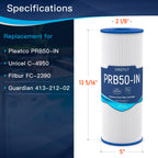 Grefilt C-4950 Hot Tub Filter Compatible with PRB50-IN Hot Tub Filter, Filbur FC-2390, J200, Guardian 413-212-02, 5X13 Drop in, 50 sq.ft, 2-Pack