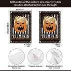 Trump garden flag 12 * 18inch funny halloween pumpkin flag garden flag outdoor decoration Courtyard lawn decoration