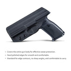 Ruger SR9 Holster, Ruger SR40 Holster - Kydex IWB Holster Ruger SR9 / Ruger SR40 Holster IWB - Inside Waistband Holster Widened Entrance For Ruger SR9 / SR40 Accessories ( Black, Right Hand)