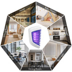 2PCS Bug Zapper Indoor Plug in Mosquito Killer Trap Zapper,Electric Portable Home Flying Insects Trap Zapper with UV Lights Pest Attractant Lamp for Office,Living Room,Bedroom,Kitchen