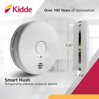 Kidde Smoke Detector & Carbon Monoxide Detector Combo with 10-Year Battery, 2 Pack