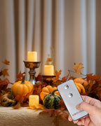 Homemory Flameless Votive Candles with Remote, 12Pack Flickering Battery Operated LED Tealight Candles, Realistic Fake Candle for Wedding, Christmas Decor(Amber Yellow,Battery Included)
