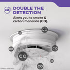 Kidde Hardwired Smoke & Carbon Monoxide Detector, 10-Year Battery Backup, Voice Alerts, Interconnectable LED Warning Light Indicators