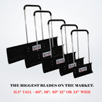 MANPLOW RevolutionX Snow Pusher with U Handle (32 Inch)
