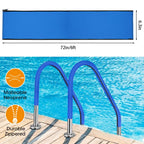 Pool Handrail Cover, 6 Feet Swimming Pool Hand Railing Covers with Zipper Non Slip Anti-Scald Safety Rail Grip Handles Sleeve for Swimming Pools Inground Ladder Hand Rail Grips-Blue