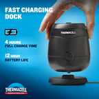 Thermacell E-ZoneGuard Patio Max Rechargeable Mosquito Repeller with 20-Foot Zone of Scientifically Proven Outdoor Protection; 12-Hr Battery; 36-Hr Refill; Bug Spray Alternative; Fast Charging Dock