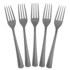 Disposable Silver Plastic Forks 100 Pcs - Heavy Duty Silver Plastic Disposable Cutlery - Silver Disposable Flatware, Silver Plastic Silverware, Plastic Forks Silver Exquisite