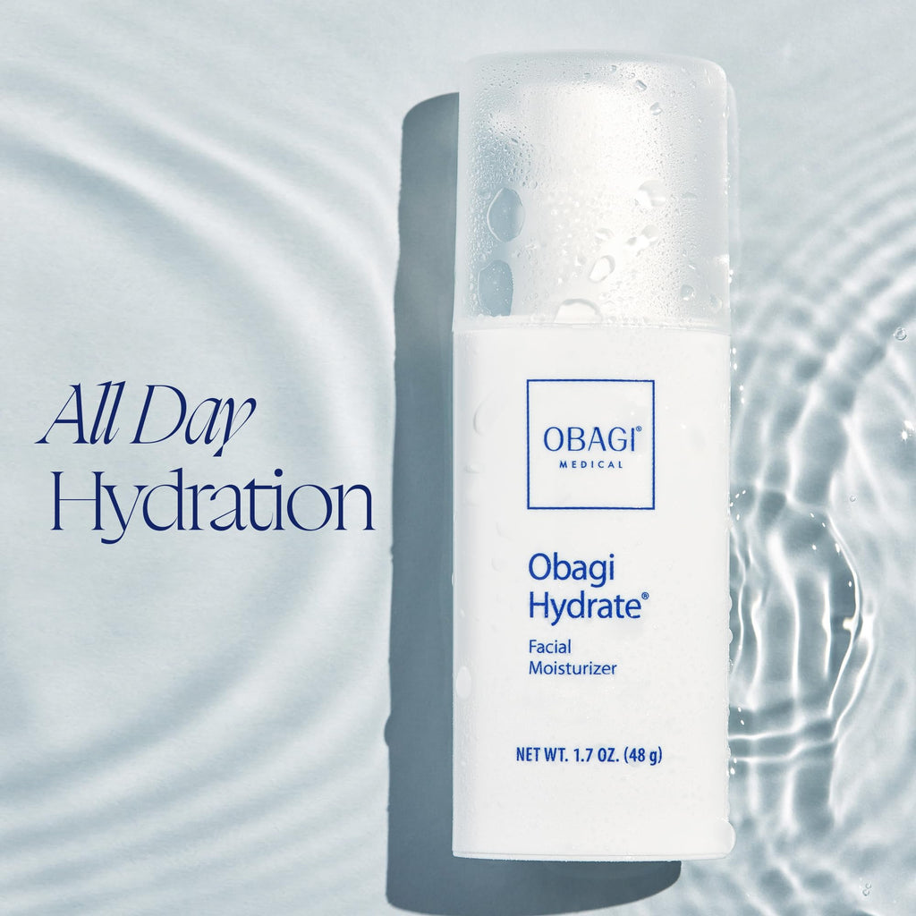 Obagi Hydrate Facial Moisturizer – Non-Comedogenic Intensely Hydrating All Day Moisturizer that Combats Dryness with Tara Seed Extract, Shea Butter & Avocado Oil – All Skin Types – 2-Pack, 1.7 oz ea