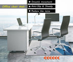 SAIKOOWA Office Chair Mat for Hardwood Floor,36"*48" Highly Premium Quality Office Floor mat, Desk Mat for Rolling Chair- Anti-Slip Chair Rug for Office Home Laminate Floor Blue Grey