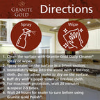 Granite Gold Water-Based Sealer Spray Protection for Granite, Marble, Travertine, Natural Stone Countertops, 64 Fluid Ounces and 24 Fluid Ounces