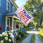 ERT Trump and Vance 2024 Flag 3x5FT Make America Great Again Trump and Vance 2024 Flag White Banner with Brass Grommets MAGA
