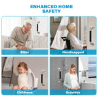 12 Inch Grab Bars for Bathtubs and Showers, Anti Slip Handicap Grab Bars for Shower, Safety Bath & Toilet Rail for Elderly Senior, Shower Handle Disability Assist Bathroom Handrail