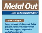 Pool Mate 1-Quart 4-Pack Concentrated Metal Out Stain and Mineral Inhibitor, Pool Metal Remover, Stain Remover, Made in USA