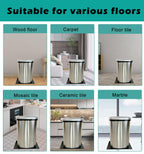 Luccov Trash Can Mat, Waterproof Raised Edge Silicone Under Garbage Can Mat, 11.8" X18.9" Non-Slip Trash Can Pad for Kitchen Office Bedroom Reduce Floor Carpet Wall Scratches, Black