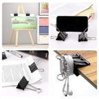 Extra Large Binder Clips 2.4 Inch Length, Jumbo Binder Clips for Office (8 Pcs)