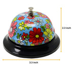 WEKOIL Call Bell Desk Service Bell Ding Bell for Restaurant Hotel Room Kitchen Party Office Receptionist Elderly Teachers Chef Large Cute Bell,3.3 inch