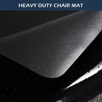 SALLOUS Chair Mat for Carpet, 48" x 36" Office Chair Mat for Carpeted Floors, Heavy Duty Vinyl Floor Mat with Grips, Floor Protector Computer Desk Mat for Home Office (Black, Rectangular)