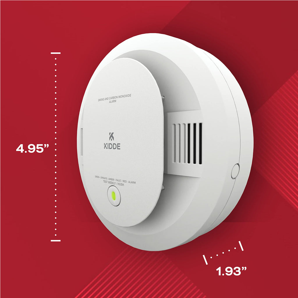 Kidde Smoke & Carbon Monoxide Detector, AA Battery Powered, LED Warning Light Indicators, 1 Pack