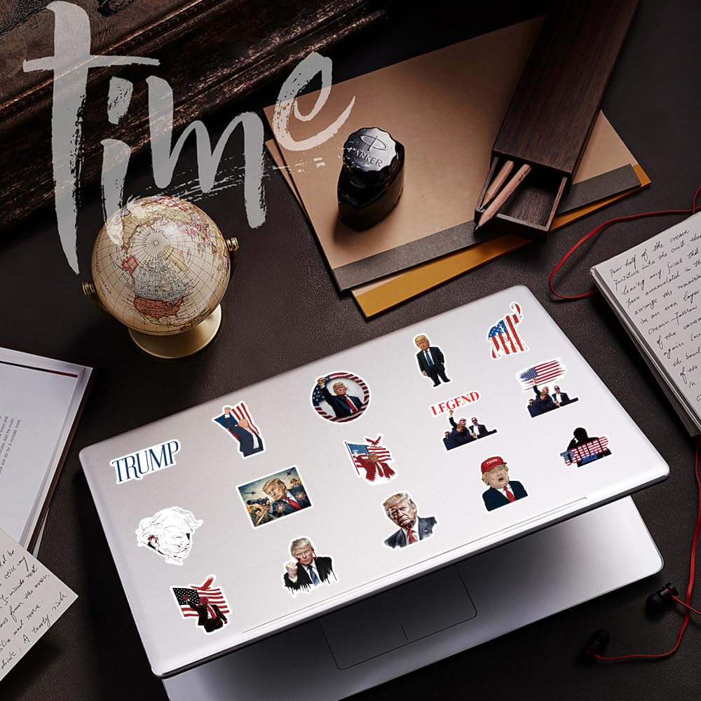 50pcs Trump Stickers 2024 Trump Decals for Laptop, Water Bottle, Bumper, Helmet, Phone