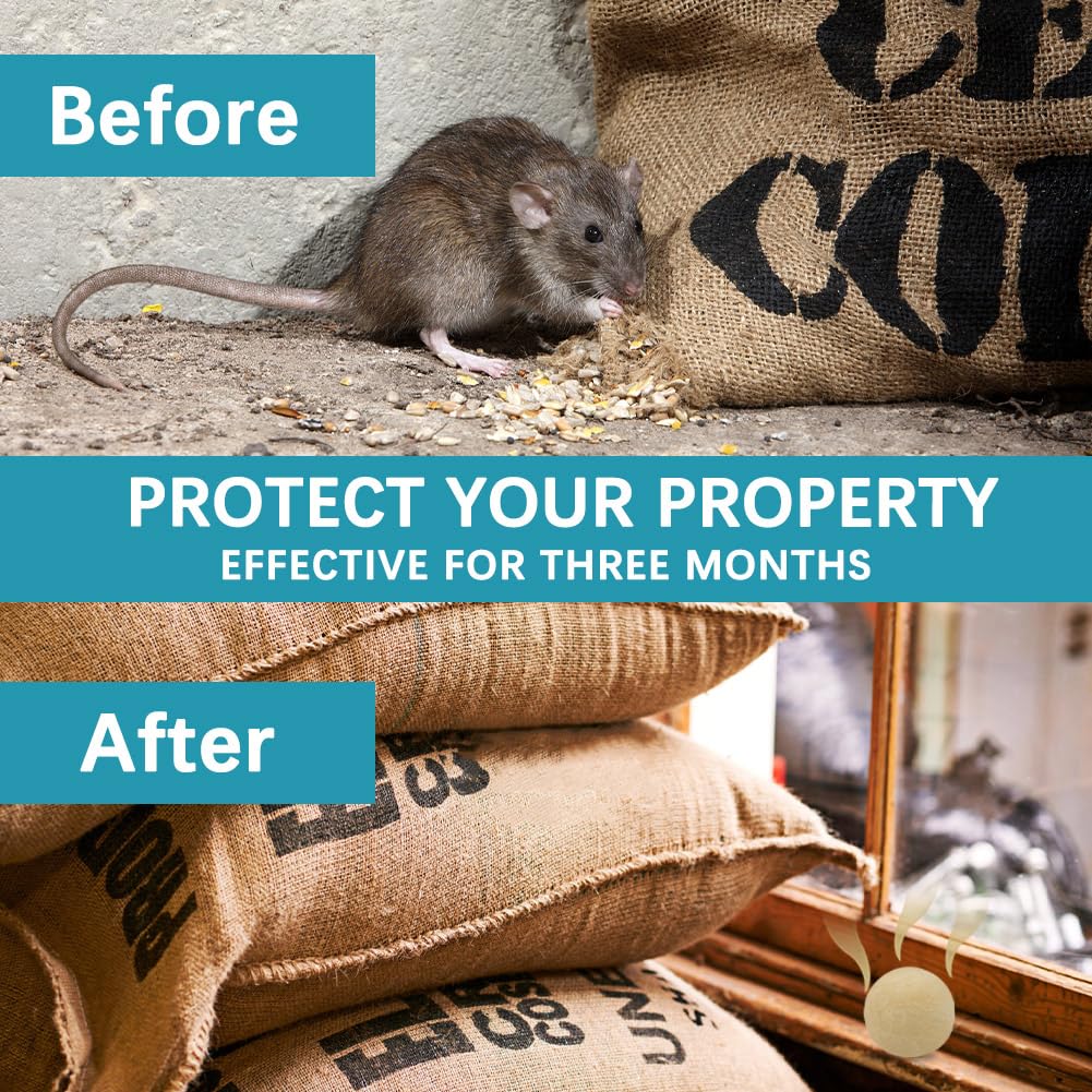 Puytgrda Rodent Repellent, Mice Repellents Indoor, Mouse Repellent Balls for House, Rat Repellant, Peppermint to Repel Mice and Rats, Keep Mice Out, Mouse Deterrent, Mouse Away for Camper-8 Packs
